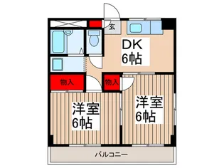 フラワーヒルズ【2階】の間取り