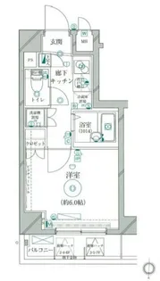 リクレイシア菊川【5階】の間取り