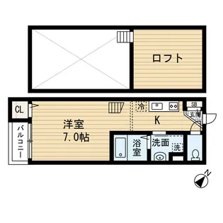 ルミカ美野島【1階】の間取り