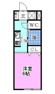 Color若宮【3階】の間取り