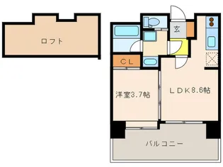 REGALO空港通【10階】の間取り