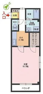プランタン弥生【1階】の間取り