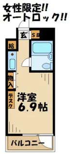 貝取学生会館【2階】の間取り