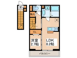 Espoir Nakagami【3階】の間取り