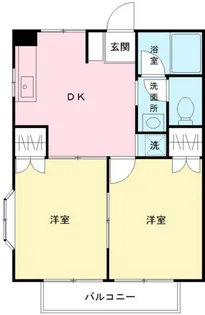 アルカサーノ白糸台【2階】の間取り