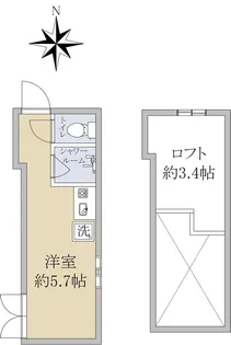 アーバンプレイス市ヶ谷II【2階】の間取り