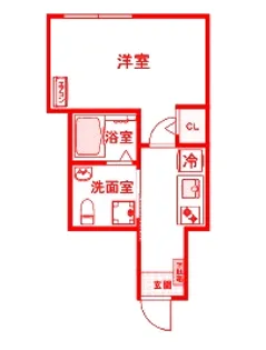 ロワール生麦 壱番館【3階】の間取り