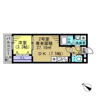 AJ幕張本郷NorthII【2階】の間取り