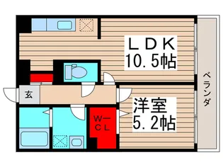 トレビナ西船橋【1階】の間取り