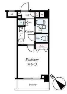 シンシア雪谷大塚casa【3階】の間取り