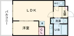 SGB浜町【6階】の間取り