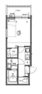 KEIAI RESIDENCE 新秋津【3階】の間取り