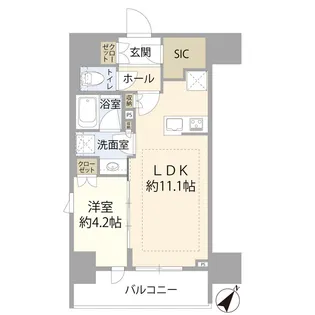 サンウッド東日本橋フラッツ(011995)【7階】の間取り
