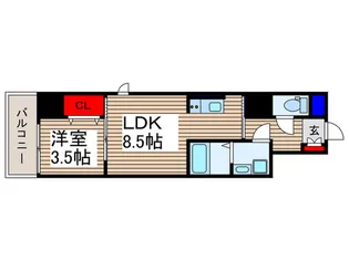 エスティメゾン川越【3階】の間取り