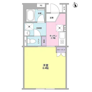 カーディナル【2階】の間取り