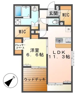 ISグランデ南大沢【3階】の間取り