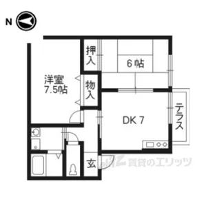 ガーデンヒルズ州見【1階】の間取り