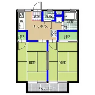 パナハイツ山中【2階】の間取り