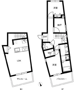 サンセリテ南麻布の間取り