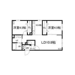 メゾン・イル・ノード平岸【4階】の間取り