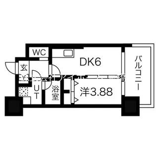 プレジオ関目【13階】の間取り