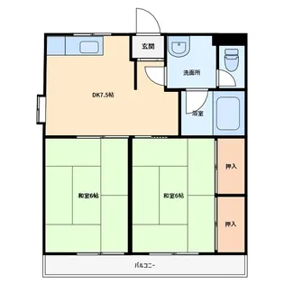 フレンド大津【2階】の間取り