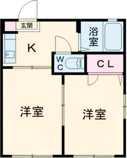 ラ・フォーレ里II【1階】の間取り