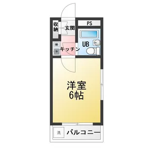 ランデン市谷【1階】の間取り