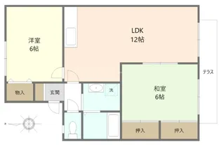 セジュール久留米インターA棟【2階】の間取り