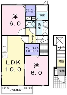 コンフォート・メゾン【2階】の間取り