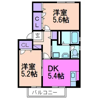 アマービリスB【1階】の間取り