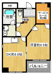 シャインコート【1階】の間取り