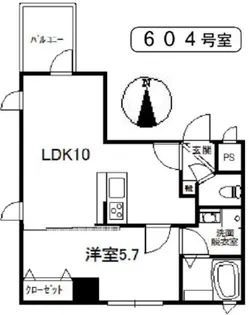 ロゼットII【6階】の間取り