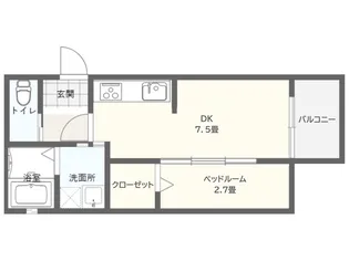 グレイス輝【2階】の間取り