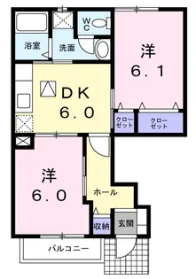 さくらB【1階】の間取り