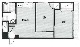シャトー瑠璃【4階】の間取り