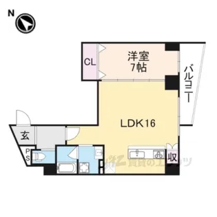 プレミアム長瀬【5階】の間取り