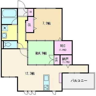 Ever Green 鶴瀬【3階】の間取り