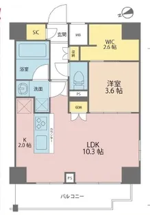 AXAS RESIDENCE 目黒東 アクサスレジデンス目黒東【14階】の間取り