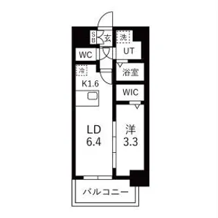 メイクスアート名古屋城西【5階】の間取り