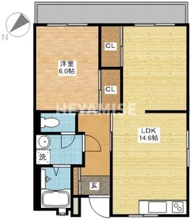 FL磯道【2階】の間取り