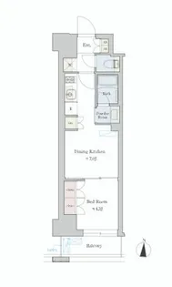 Brillia ist 池尻大橋【1階】の間取り