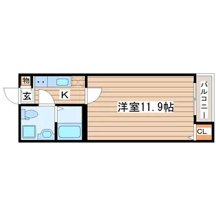 Villa Balena(ビラ バレーナ)【2階】の間取り