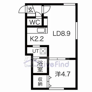 フィオリトゥラ 平岸【1階】の間取り