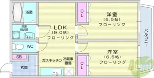 第二及川コーポ【2階】の間取り