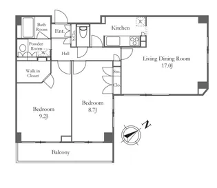 パークプレイス三田【6階】の間取り