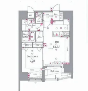 エグゼ博多コンドミニアム【4階】の間取り
