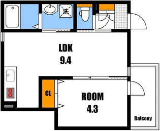 Lien高取【3階】の間取り