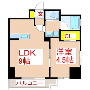 さくらヒルズ樋之口壱番館【8階】の間取り