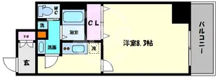 エグゼ天王寺II【2階】の間取り